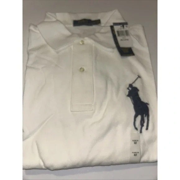 Polo Ralph Lauren Mens White Big Pony #3 Short Sleeve Shirt 2XLT - Picture 5 of 8